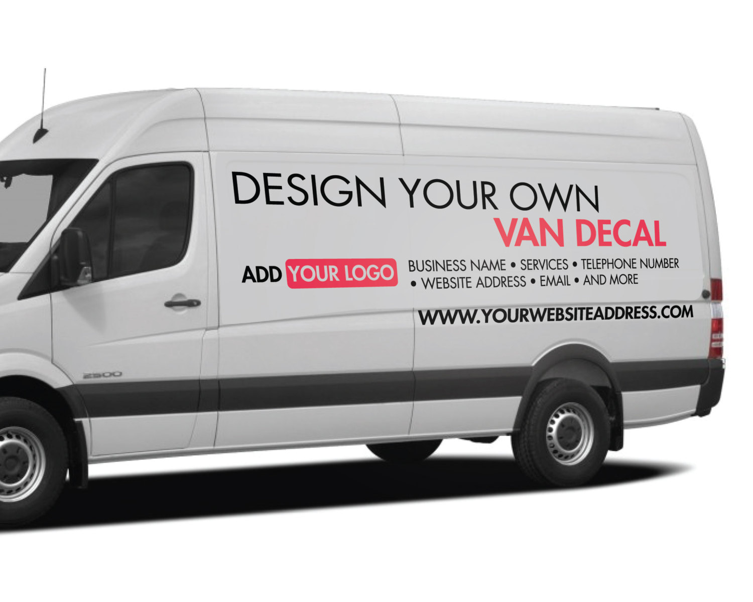 Details about   Personalised Car Van Custom Sticker Vinyl Decal Design Business Logo Advertise 