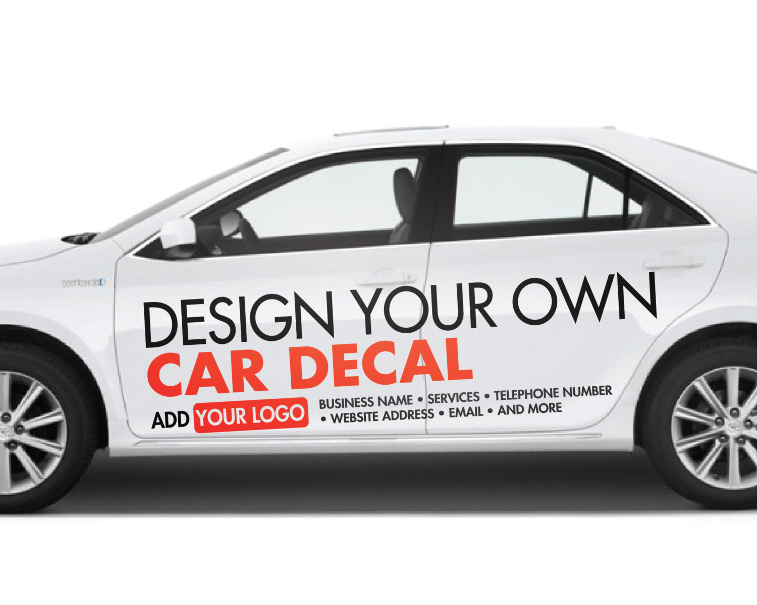 Custom Car Sticker - Vinyl Lettering - Custom Personalised Car