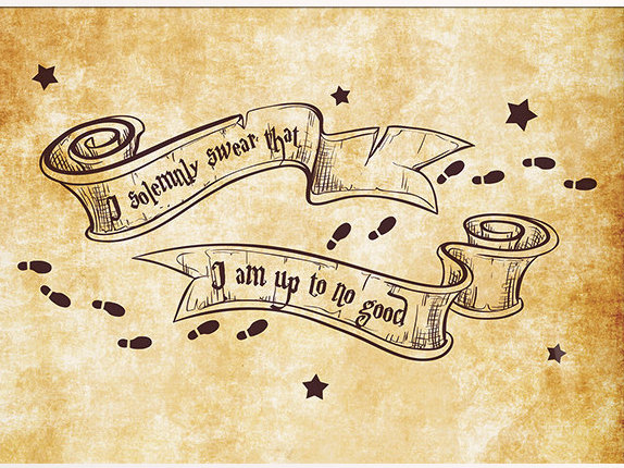 Canotta Donna Con Frase "I Solemnly Swear That I'm Up To No Good" - Design Artistico, Girocollo, Senza Maniche, Cotone Morbido, Taglia Small