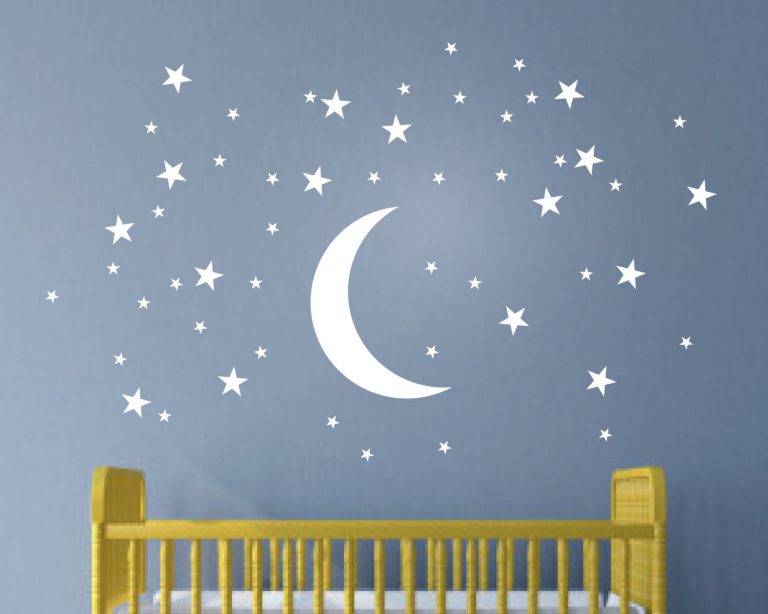 Moon and Stars Wall Stickers Wall Murals Wall Art Stickers