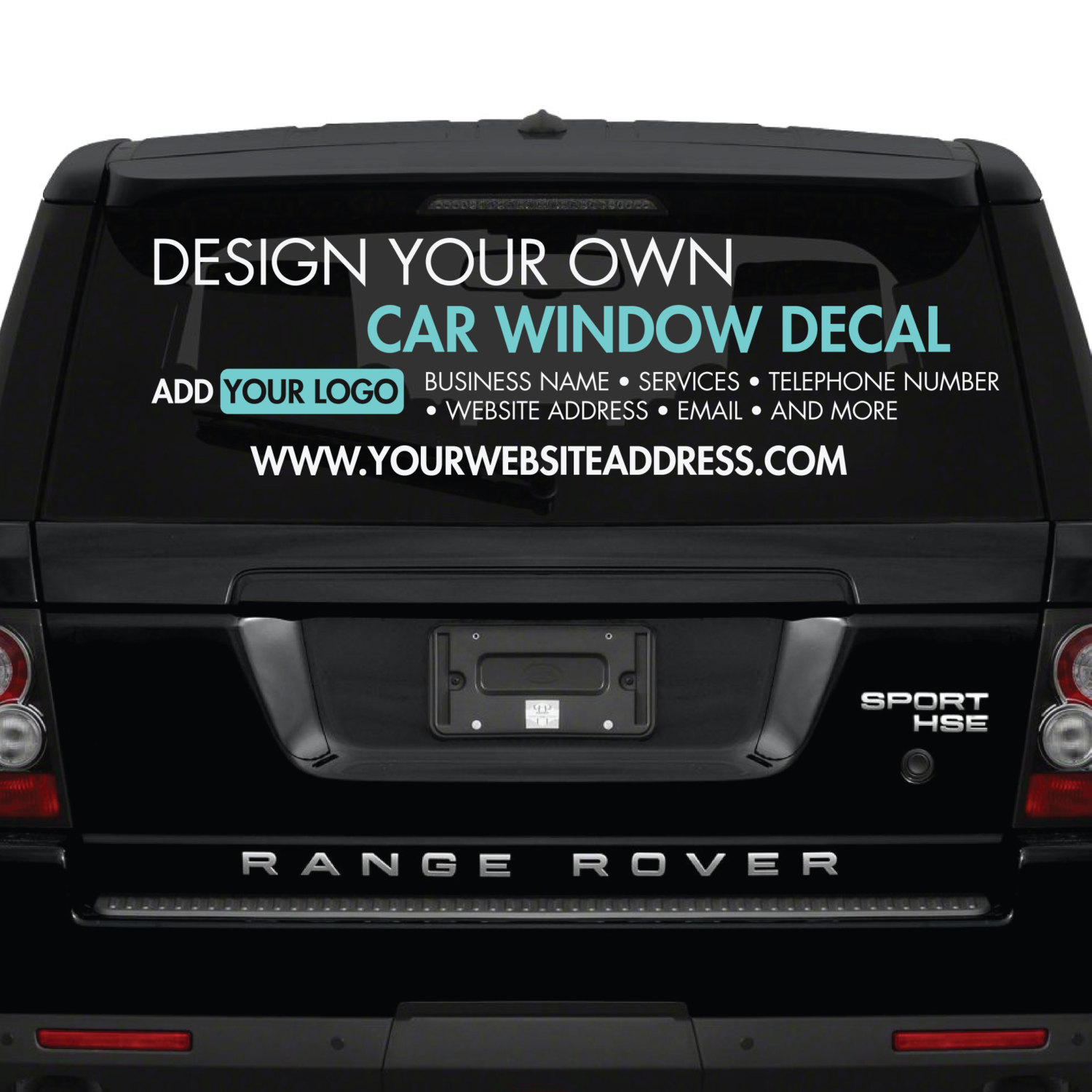  Car  Window  Sticker  Design Your Own Custom Made 