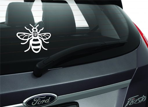 manchester bee car window sticker