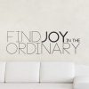 Find Joy In The Ordinary Wall Stickers - Quote and Word Wall Stickers
