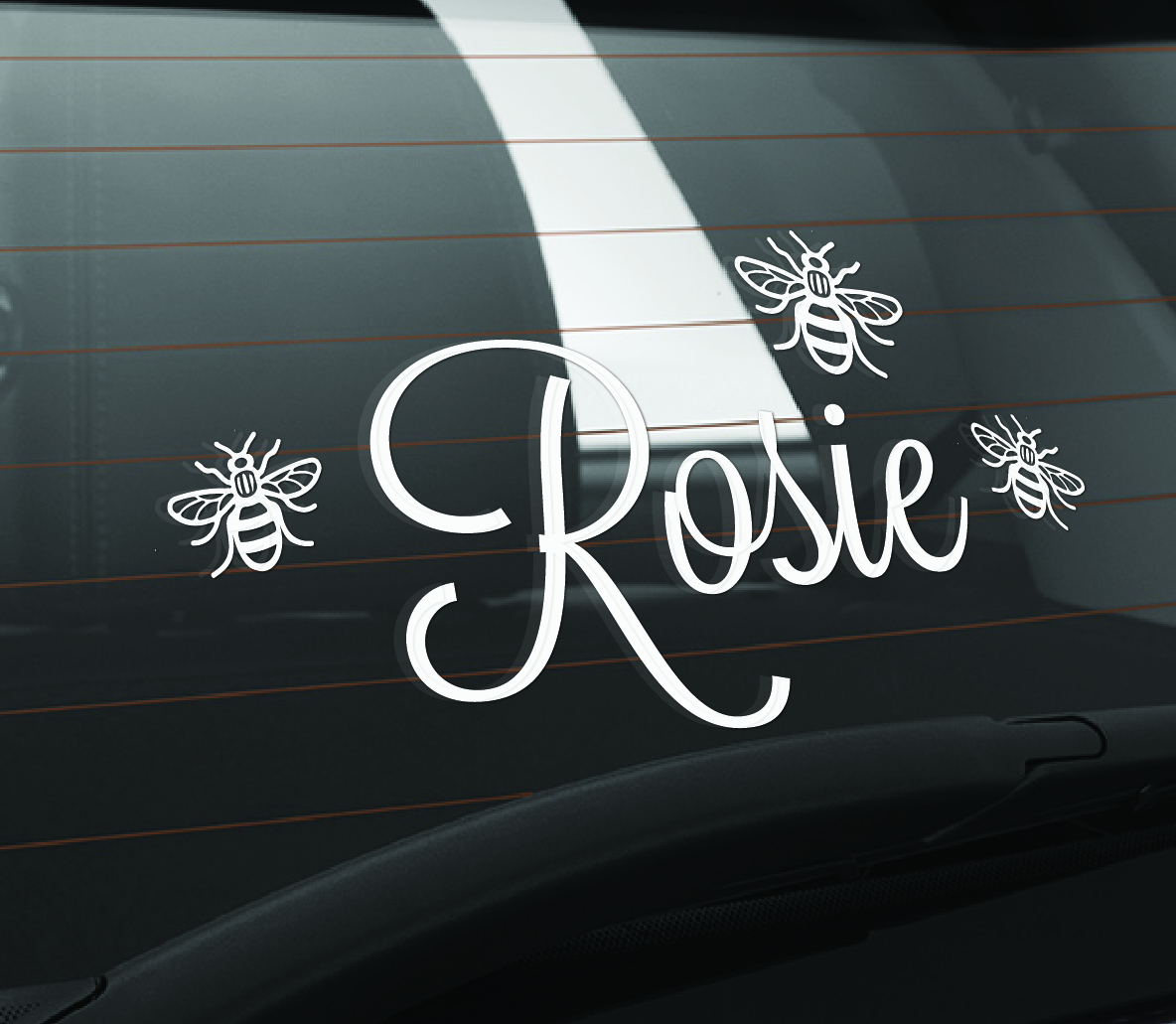 Download Manchester Bee Car Sticker Free Manchester Bee Car Stickers PSD Mockup Templates
