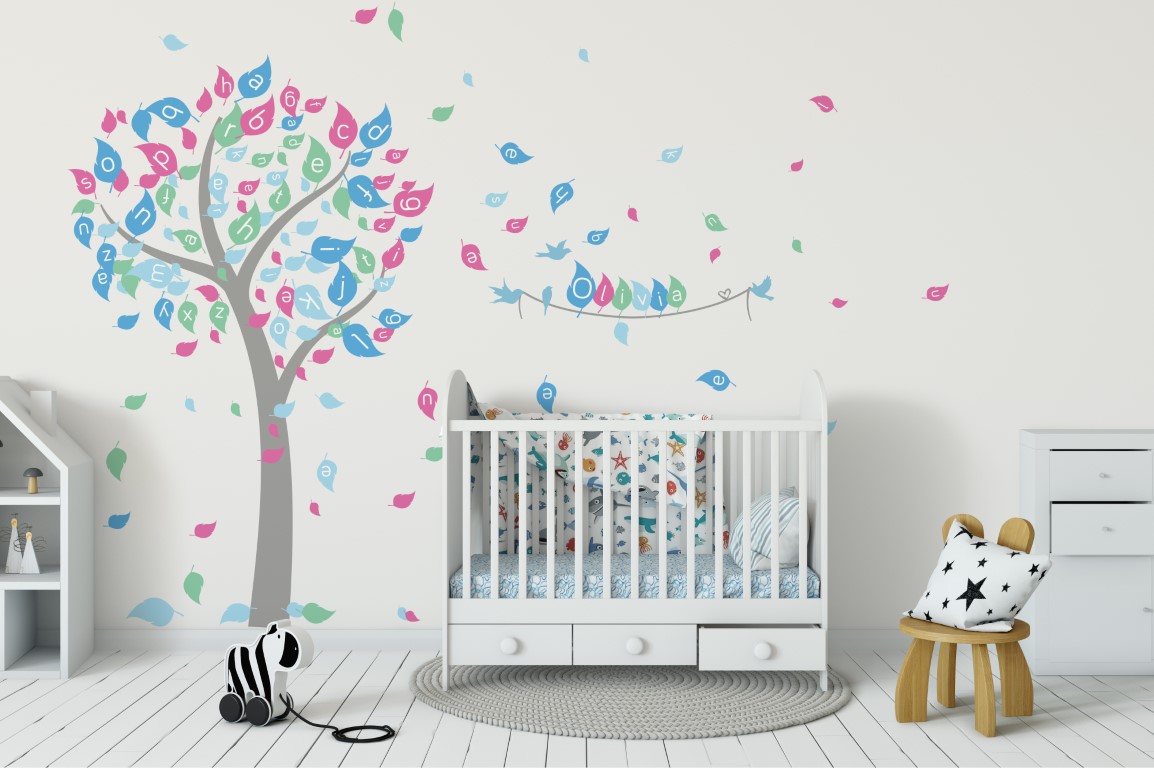 Alphabet Tree 1b Wall Sticker