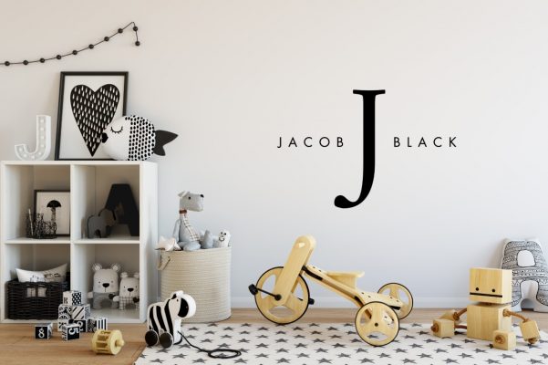 Personalized Boys' Wall Sticker Decal – Custom Name For Nursery, Bedroom | Football, Space, Nautical Themes