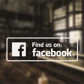 Find us on Facebook window decal 2-01