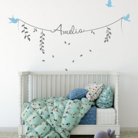 Girls Name on String 2f Wall Sticker