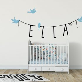 Girls Name on String 4a Wall Sticker
