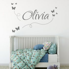 Girls Name on String 7a Wall Sticker