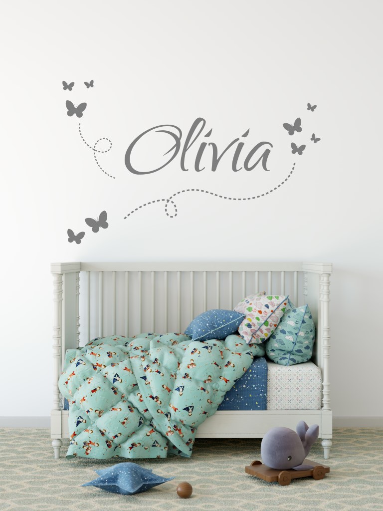 Girls Name on String 7a Wall Sticker