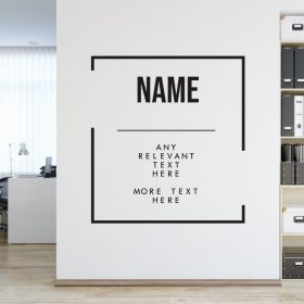 Personalised Signs no157 - Wall Stickers Business Signs 2