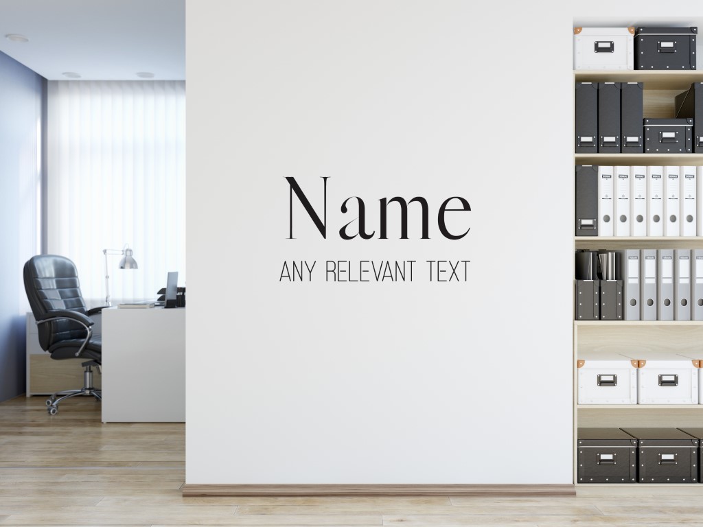 Personalised Signs no176 Wall Stickers Business Signs 2