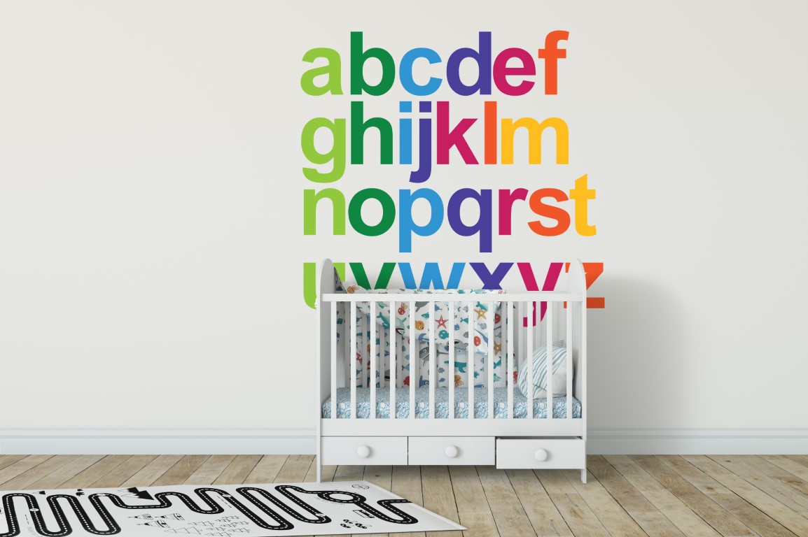 Rainbow Alphabet 1a Wall Sticker