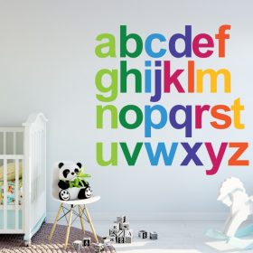 Rainbow Alphabet 1f Wall Sticker