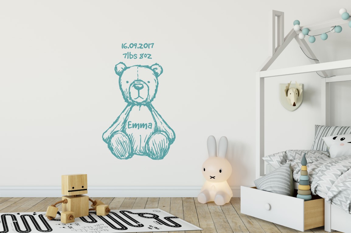 teddy bear wall sticker