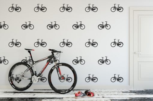 bicycle wall pattern 1i Wall Sticker
