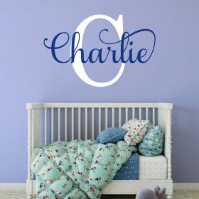 boys name wall sticker