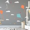 kites and clouds wall sticker