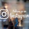 follow us on instagram sticker decal