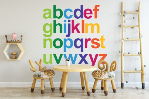 rainbow alphabet 1c Wall Sticker