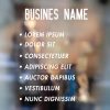 Business Name and List of Services sign 1-01-window sticker decal
