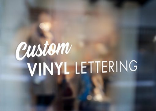 custom vinyl lettering window lettering