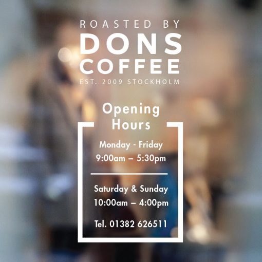 Business Hours Sign - Business Name and Hours of Operation Sign 75