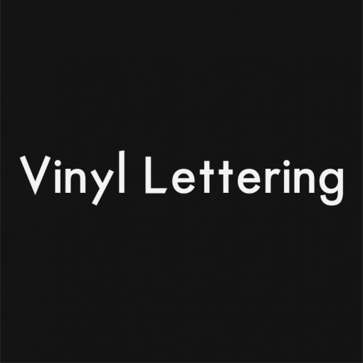 VINYL LETTERING 163-01 - Custom Car Wall Window Stickers