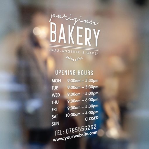 Business Hours Sign - Business Name and Hours of Operation Sign 52 - Image 2