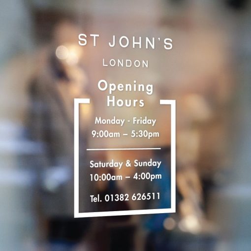 Business Hours Sign - Business Name and Hours of Operation Sign 90 - Image 2