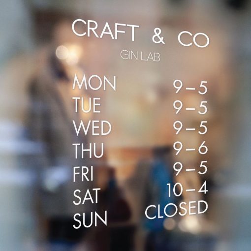 Business Hours Sign - Business Name and Hours of Operation Sign 150 - Image 2