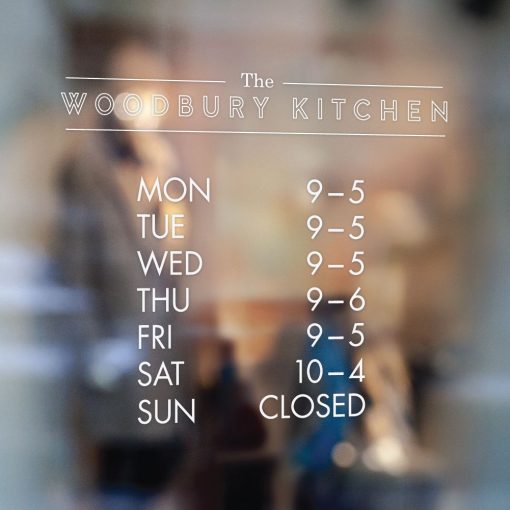 Business Hours Sign - Business Name and Hours of Operation Sign 260 - Image 2