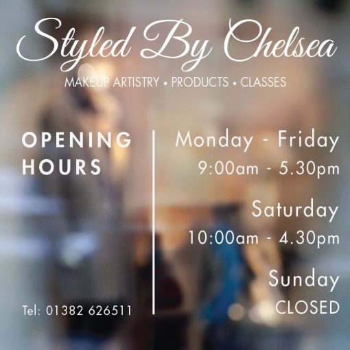 Business Hours Sign - Business Name and Hours of Operation Sign 269