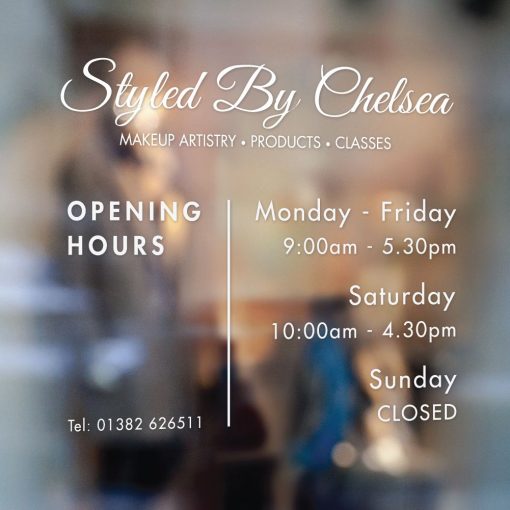 Business Hours Sign - Business Name and Hours of Operation Sign 269 - Image 2