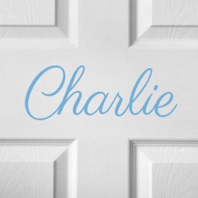 CHILDRENS DOOR NAME 12c-01 Sticker