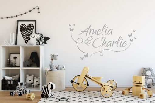 Two Name Wall Sticker 10c Decal