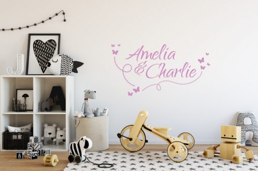Two Name Wall Sticker 10g Decal