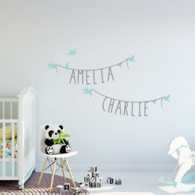 Two Name Wall Sticker 11e Decal