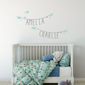 Two Name Wall Sticker 11f Decal