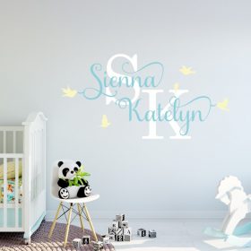 Two Name Wall Sticker 12k Decal