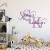 Two Name Wall Sticker 13a Decal