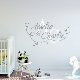 Two Name Wall Sticker 14g Decal