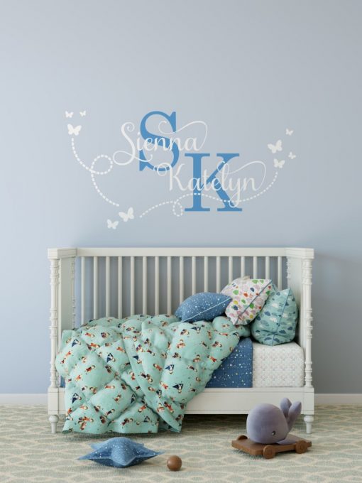 Two Name Wall Sticker 15a Decal