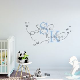 Two Name Wall Sticker 15d Decal