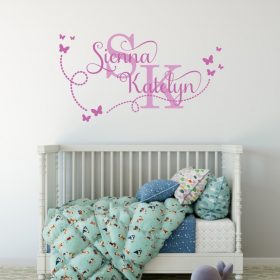 Two Name Wall Sticker 15e Decal