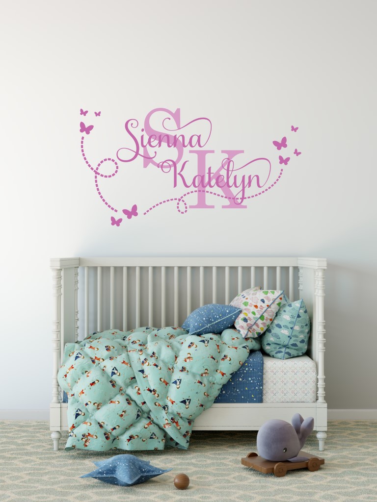 Two Name Wall Sticker 15e Decal