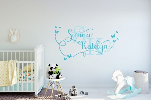 Two Name Wall Sticker 15g Decal