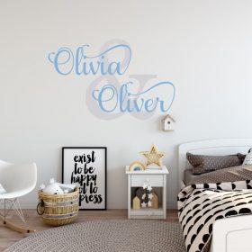 Two Name Wall Sticker 1d Decal
