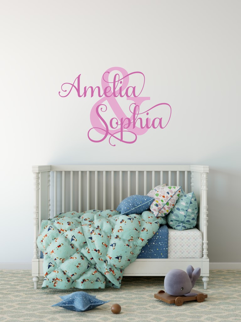 Two Name Wall Sticker 1i Decal